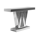 Coaster Crocus Rectangular Console Table Silver Model 951786